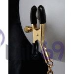 Ошейник Pipedream Fetish Fantasy Gold Collar and Nipple Clamps