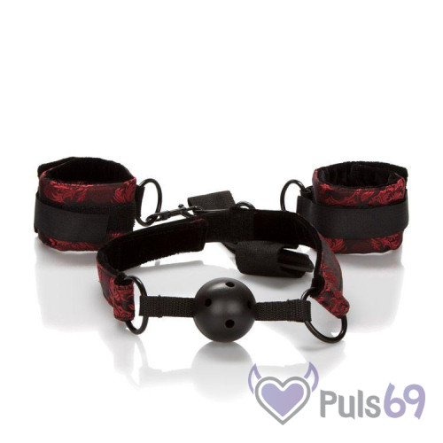 Набор для бондажа Scandal Breathable Ball Gag With Cuffs