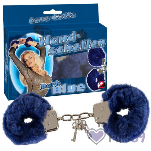 Качественные наручники Love Cuffs Dark Blue