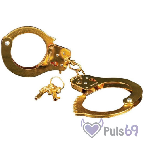 Металлические наручники Fetish Fantasy Gold Metal Cuffs от Pipedream Products