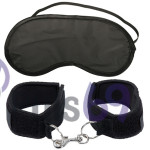 Наручники + маска на глаза First-Timer's Cuffs от Pipedream Products