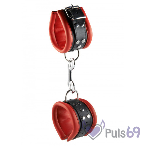 Кожаные наручники Hidden Desire Hand Cuffs 6,5 cm