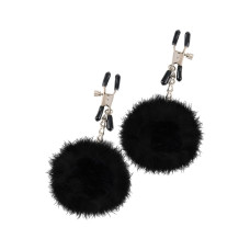 Зажимы для сосков с мехом Pom Pom Nipple Clamps от Pipedream Зажимы для сосков с мехом Pom Pom Nipple Clamps от Pipedream