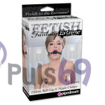 Кляп с зажимами для сосков Fetish Fantasy Extreme Deluxe Ball Gag and Nipple Clamps