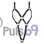 Эротическое кожаное боди ZADO Fetish Leather Strap Body