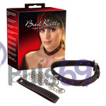 Ошейник с поводком  Bad Kitty Collar and Leash