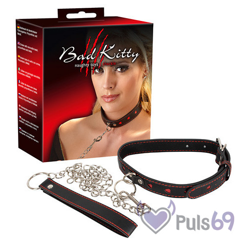 Ошейник с поводком Bad Kitty Collar and Leash Ошейник с поводком Bad Kitty Collar and Leash