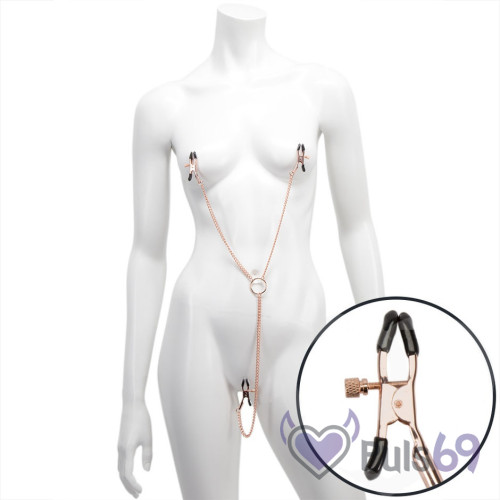 Зажимы для сосков и половых губ Entice Triple Intimate Clamps Зажимы для сосков и половых губ Entice Triple Intimate Clamps