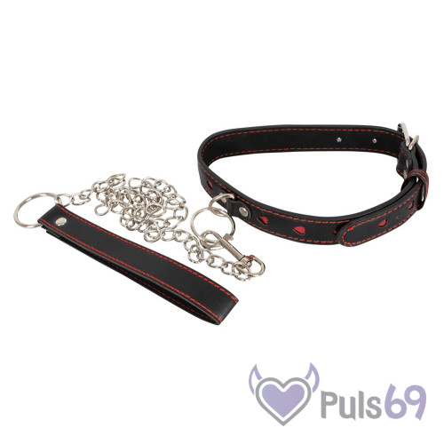 Ошейник с поводком  Bad Kitty Collar and Leash