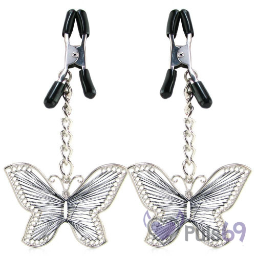 Зажимы на соски Butterfly Nipple Clamps от Pipedream