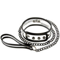 Элегантный ошейник с поводком Bare Bondage Collar & Leash Элегантный ошейник с поводком Bare Bondage Collar & Leash