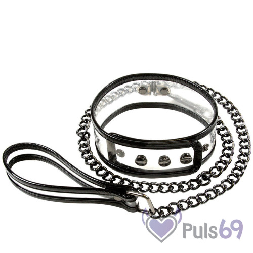 Элегантный ошейник с поводком Bare Bondage Collar & Leash