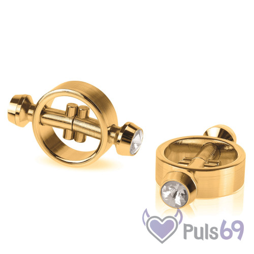 Зажимы для сосков Gold Magnetic Clamps от Pipedream