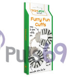 Качественные наручники Toy Joy (Голландия) Furry Fun, зебра