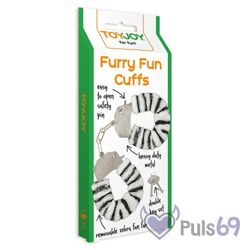 Качественные наручники Toy Joy (Голландия) Furry Fun, зебра Качественные наручники Toy Joy (Голландия) Furry Fun, зебра