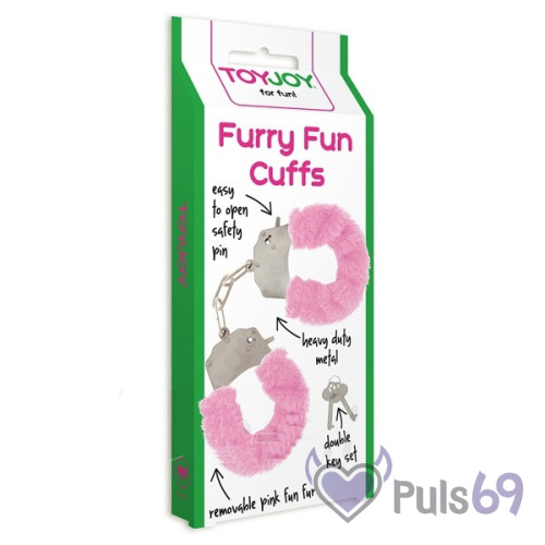 Качественные наручники Toy Joy (Голландия) Furry Fun, розовые Качественные наручники Toy Joy (Голландия) Furry Fun, розовые