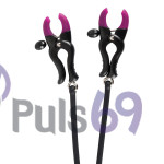 Зажимы для сосков с эрекционным кольцом Silicone Cock Ring & Clamps от Orion