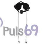 Маска, кляп и зажимы на соски Bad Kitty Mask with Ball Gag and Nipple Clamps  от Orion