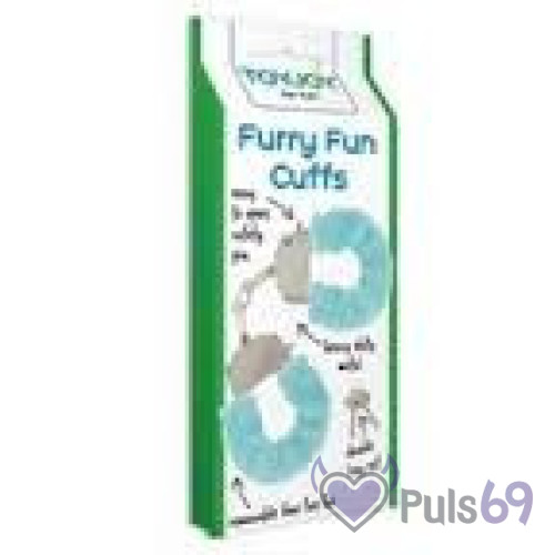 Качественные наручники Toy Joy (Голландия) Furry Fun, голубые Качественные наручники Toy Joy (Голландия) Furry Fun, голубые