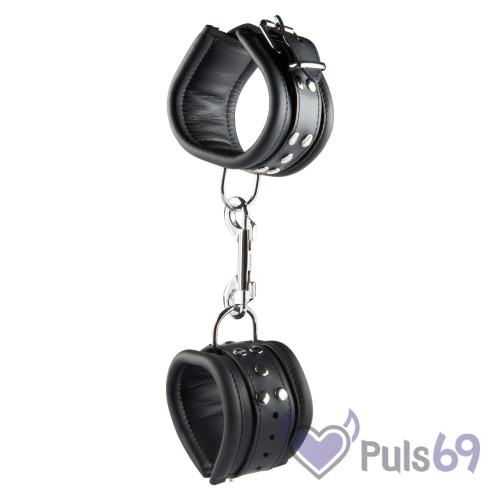 Кожаные наручники Hidden Desire Hand Cuffs 6,5 cm