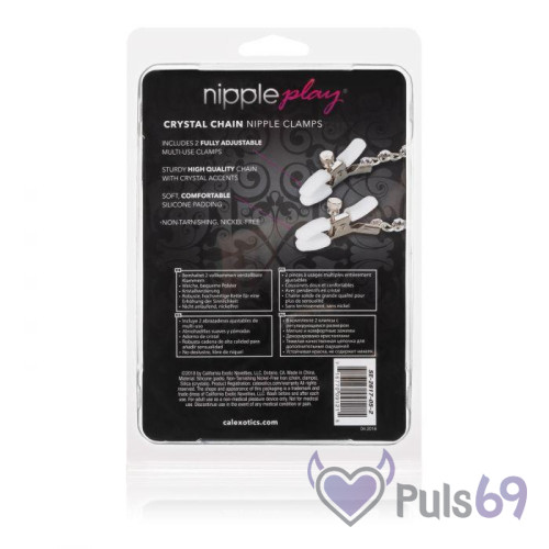 Зажимы для сосков Nipple Play Crystal Chain Nipple Clamps Зажимы для сосков Nipple Play Crystal Chain Nipple Clamps