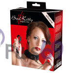 Ошейник с поводком  Bad Kitty Silicone Collar and Leash
