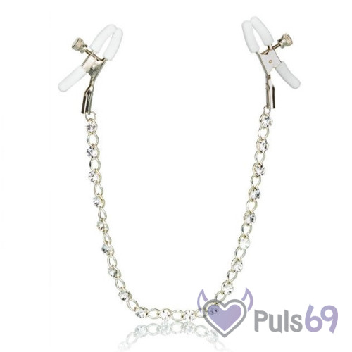 Зажимы для сосков Nipple Play Crystal Chain Nipple Clamps