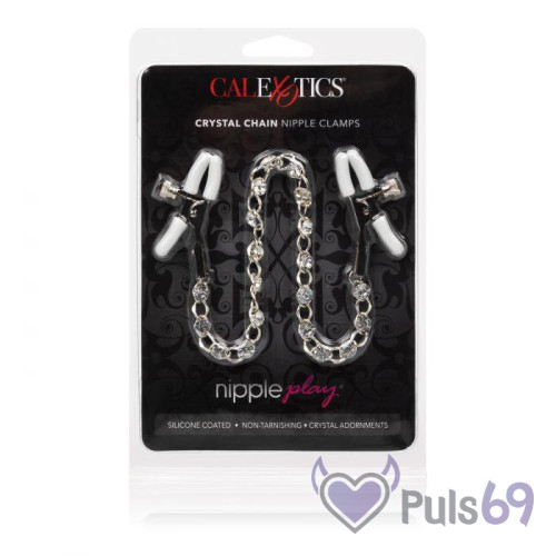 Зажимы для сосков Nipple Play Crystal Chain Nipple Clamps Зажимы для сосков Nipple Play Crystal Chain Nipple Clamps