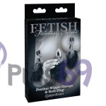 Зажимы для сосков и анальная пробка Feather Nipple Clamps and Butt Plug от Pipedream