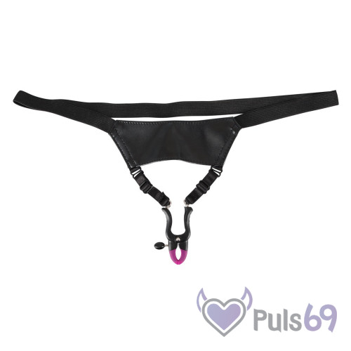 Трусики с зажимом для клитора Bad Kitty Clit String от Orion