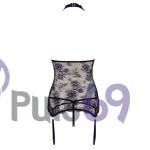 Эротический комплект белья Cottelli Collection Abierta Fina Lace Basque and String от Orion