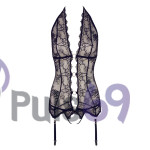 Эротический комплект белья Cottelli Collection Abierta Fina Lace Basque and String от Orion