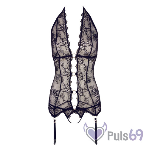 Эротический комплект белья Cottelli Collection Abierta Fina Lace Basque and String от Orion Эротический комплект белья Cottelli Collection Abierta Fina Lace Basque and String от Orion
