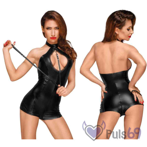 Эротический комбинезон Noir Body with Leash от Orion