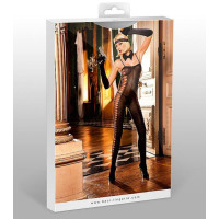 Эротический комбинезон Sheer Jacquard Bodystocking от BACI Lingerie