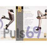 Высокие черные чулки в сеткуот BACI Lingerie