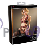 Эротический комплект Cottelli Collection Abierta Fina Suspender Set  от Orion