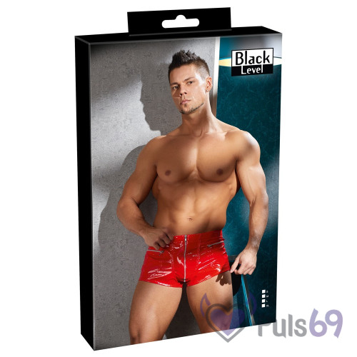 Лаковые трусики Black Level Pants Red от Orion Лаковые трусики Black Level Pants Red от Orion