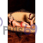 Эротические трусики стринги Lace Mesh Thong от BACI Lingerie