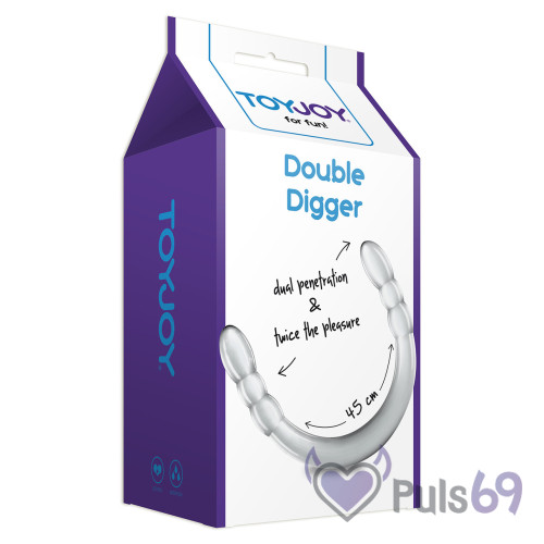 Двухсторонний фаллоимитатор Toy Joy Double Digger 45 (см) Двухсторонний фаллоимитатор Toy Joy Double Digger 45 (см)