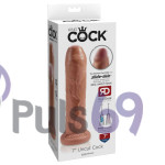 Фаллоимитатор с подвижной крайней плотью Pipedream  King Cock - 7 inch Uncut Cock
