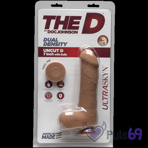 Реалистичный фаллоимитатор Doc Johnson The D Uncut D Ultraskyn 7 Реалистичный фаллоимитатор Doc Johnson The D Uncut D Ultraskyn 7