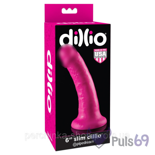 Фаллоимитатор Pipedream Dillio 6 Slim Dillio Pink Фаллоимитатор Pipedream Dillio 6 Slim Dillio Pink