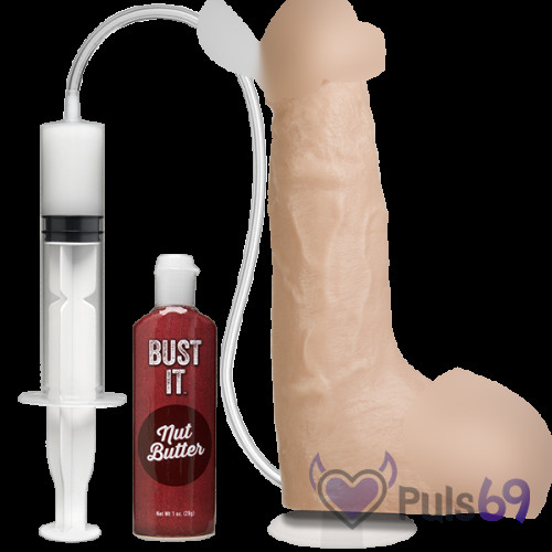 Фаллоимитатор с имитацией семяизвержения  Doc Johnson Bust It Squirting Realistic Cock