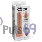 Фаллоимитатор с подвижной крайней плотью Pipedream  King Cock - 7 inch Uncut Cock
