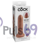 Фаллоимитатор с подвижной крайней плотью Pipedream  King Cock - 6 inch Uncut Cock