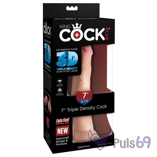Фаллоимитатор Pipedream King Cock+ Triple Density 7 Фаллоимитатор Pipedream King Cock+ Triple Density 7