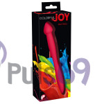 Двухсторонний фаллоимитатор Orion, Colorful Joy Red Dildo