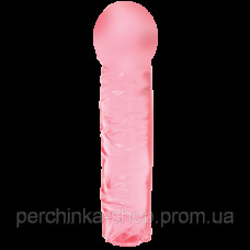 Реалистичный фаллоимитатор Crystal Jellies 8 Classic Dong Pink от Doc Johnson