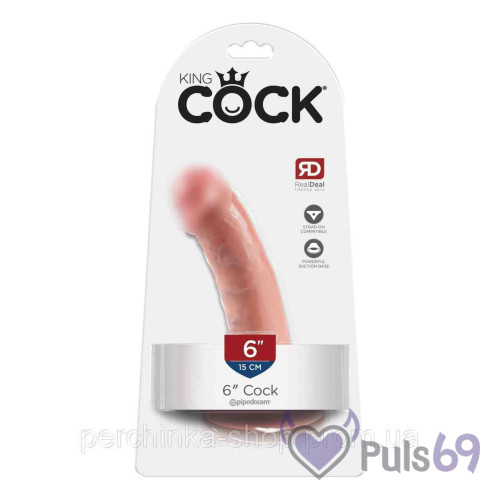 Фаллоимитатор на присоске Pipedream King Cock 6 Фаллоимитатор на присоске Pipedream King Cock 6